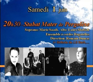 Affiche de Stabat Mater de Pergolèse | Version : soprano, alto et cordes