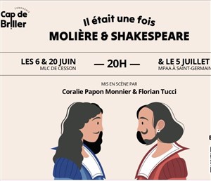 Affiche de Il était une fois Molière et Shakespeare