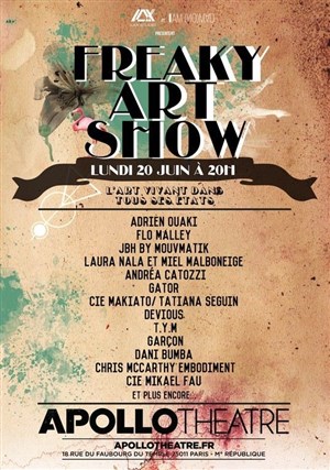Affiche de Freaky art show