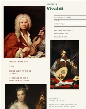 Affiche de Vivaldi : concertos pour Luth, Viole d'amour et cordes