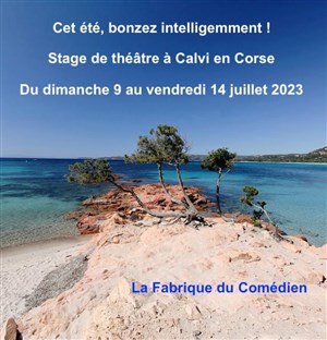 Affiche de Stage théâtre été juillet | Corse