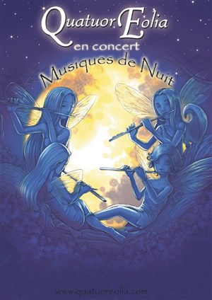 Affiche de Musiques de Nuit par le Quatuor Eolia