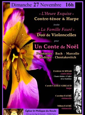 Affiche de Un Conte de Noël : Contre-ténor, Harpe & 2 Violoncelles