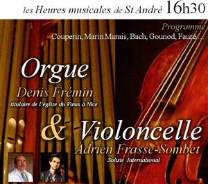 Affiche de Récital Violoncelle & Orgue