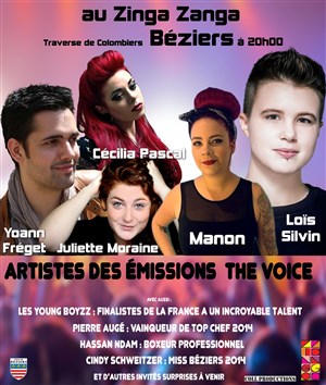 Affiche de Yoann Fréget + Manon + Loïs + Juliette & Cécilia Pascal