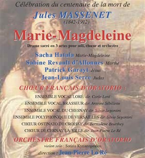 Affiche de Marie-Magdeleine | Oratorio de Jules Massenet