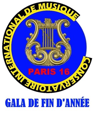 Affiche de Gala de fin d'année du Conservatoire International de Musique Paris 16