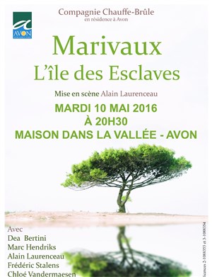 Affiche de L'île des esclaves de Marivaux