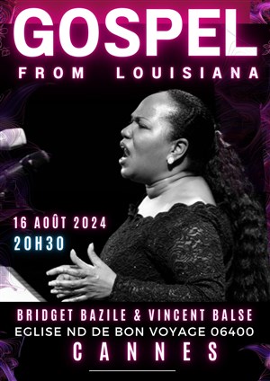 Affiche de Gospel from Louisiana Bridget Bazile & Vincent Balse