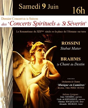 Affiche de Stabat Mater de Rossini & le Chant du Destin de Brahms