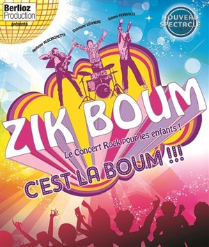 Affiche de Zik Boum, le concert rock pour les enfants !