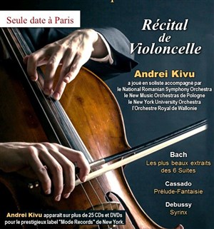 Affiche de Récital de Violoncelle par Andrei Kivu
