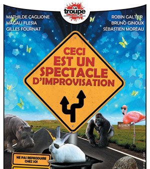 Affiche de Ceci est un spectacle d'improvisation