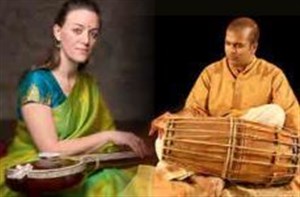 Affiche de Concert musique de l'Inde du Sud, Emmanuelle Martin et Balakumar Paramalingam