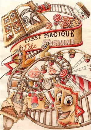 Affiche de Ticket magique pour la fête foraine