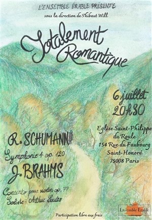 Affiche de Concert Symphonique : Schumann & Brahms