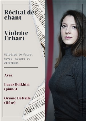Affiche de Violette Erhart récital