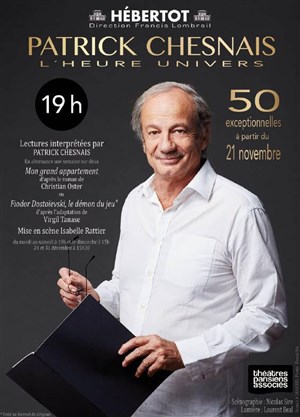 Affiche de L'heure univers | Par Patrick Chesnais