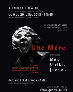 Affiche de Une Mère, précédée de Moi, Ulrike, je crie