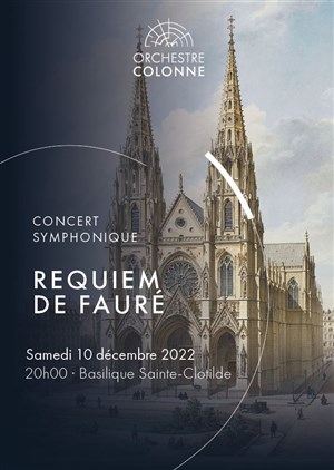 Affiche de Concert symphonique : Requiem de Fauré