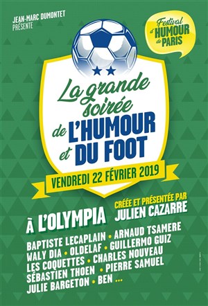 Affiche de La grande soirée de l'humour et du foot - Festival d'Humour de Paris