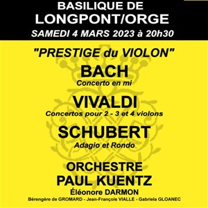 Affiche de Orchestre Paul Kuentz : Prestige du violon