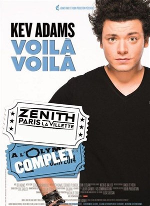 Affiche de Kev Adams dans Voilà voilà !
