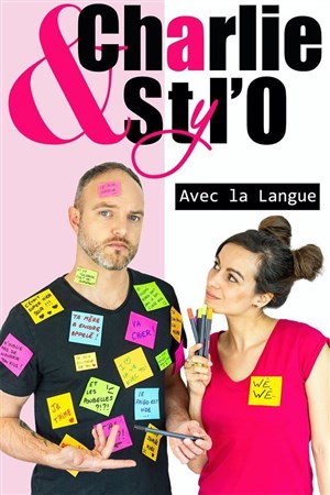 Affiche de Charlie et Styl'o avec la langue