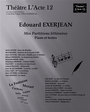 Affiche de Edouard Exerjean - Mes Partitions Littéraires