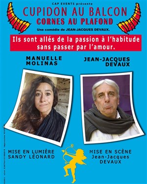 Affiche de Cupidon au balcon cornes au plafond