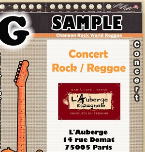 Affiche de G sample | Dîner-spectacle