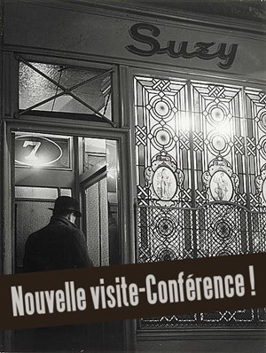 Affiche de Visite-Conférence : Maison close; le 13 avril 1946, fermeture définitive des bordels en France