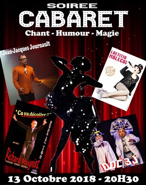 Affiche de Soirée cabaret | Chant, Humour, Magie