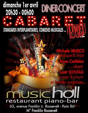 Affiche de Dîner-Concert : ce soir... c'est Cabaret !