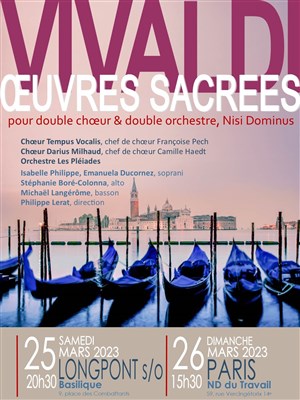 Affiche de Vivaldi : Oeuvres sacrées