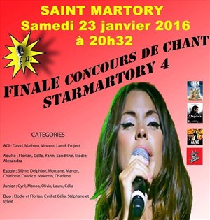 Affiche de Show Case Ginie Line + Finale Starmartory