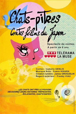Affiche de Chats-Pitres, contes félins du Japon