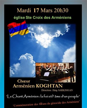 Affiche de Choeur Arménien Koghtan