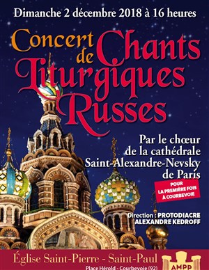 Affiche de Concert de chants liturgiques russes