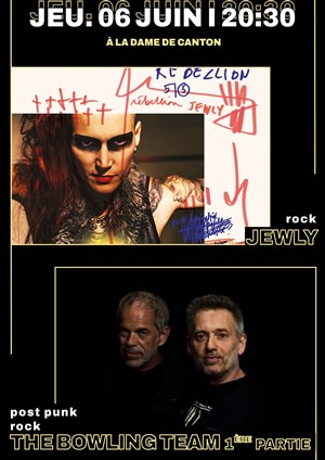 Affiche de Jewly + 1ère partie The Bowling Team