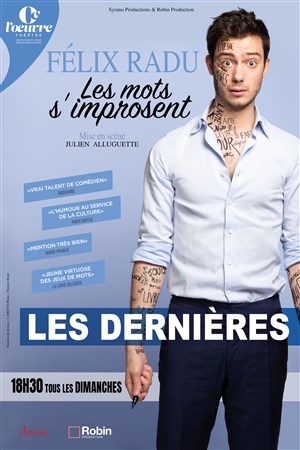 Affiche de Félix Radu dans Les mots s'improsent