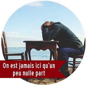 Affiche de On est jamais ici qu'un peu nulle part