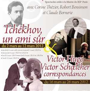 Affiche de Victor Hugo, Victor Schoelcher, correspondances