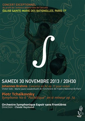 Affiche de Espoir sans Frontières | Brahms & Tchaïkovsky