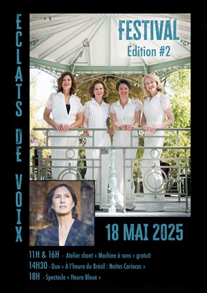 Affiche de A l'heure du brésil : Noites Cariocas | Festival Eclats de Voix