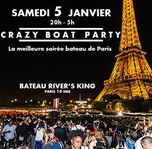 Affiche de Soirée Croisière | Crazy Boat