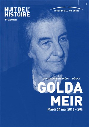 Affiche de Nuit de l'histoire - Golda : une vie