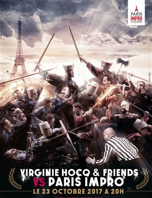 Affiche de Match d'impro : Virginie Hocq & Friends vs Paris Impro