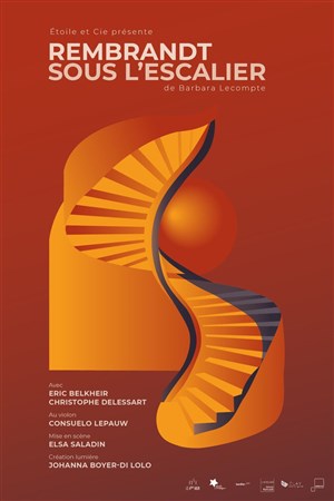 Affiche de Rembrandt sous l'escalier