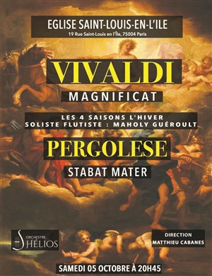 Affiche de Magnificat de Vivaldi / Stabet Mater de Pergolese